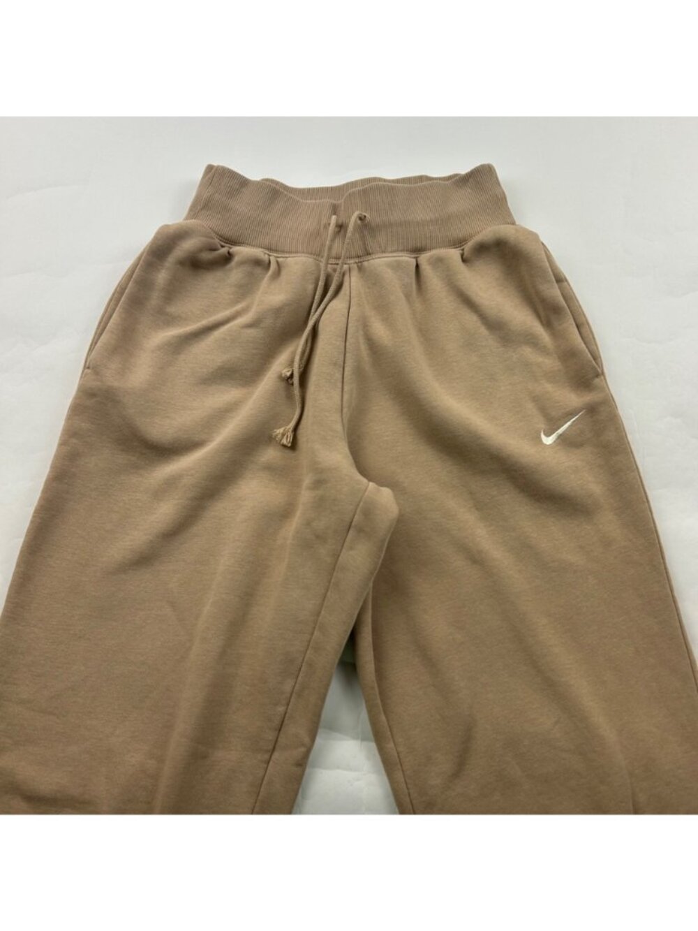 Nike Warm Sand Fleece High Rise Jogger Sweatpant XS - Picture 2 of 8